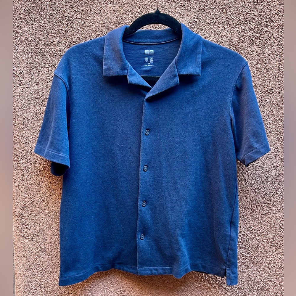 Uniqlo Men’s AIRism Full Open Polo Shirt